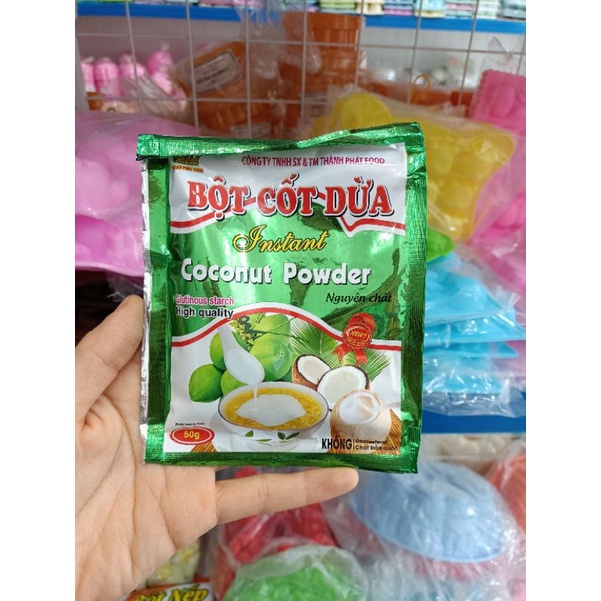 Bột cốt dừa nguyên chất Thành Phát HSD 3/2023 gói 50g