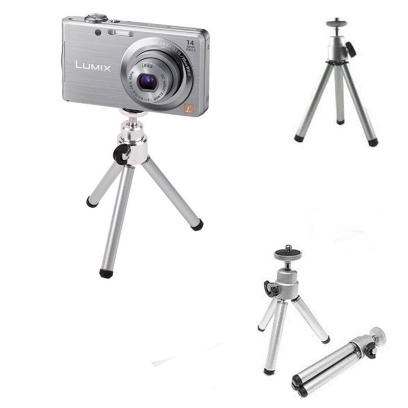 Tripod 3 Chân Mini Tripod Mini Dùng Cho Điện Thoại Máy Ảnh Nhỏ Tặng Kẹp Điện Thoại