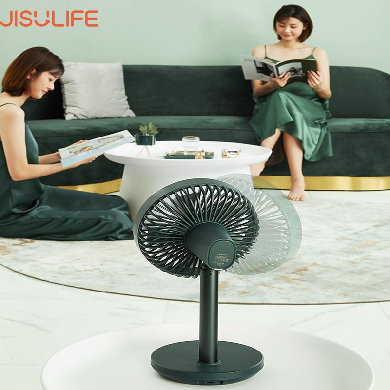 Quạt mini để bàn xoay 180 độ tự động Jisulife FA13/FA13X_Điều chỉnh chiều cao tùy ý,sử dụng liên tục 20h_Hàng chính hãng | BigBuy360 - bigbuy360.vn