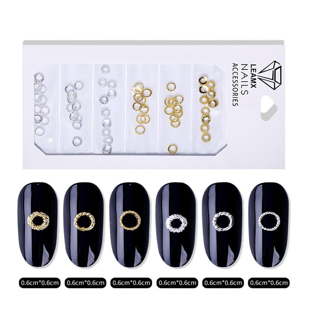 Hộp 6 Ngăn Đựng Phụ Kiện Trang Trí Móng Tay Xinh Xắn