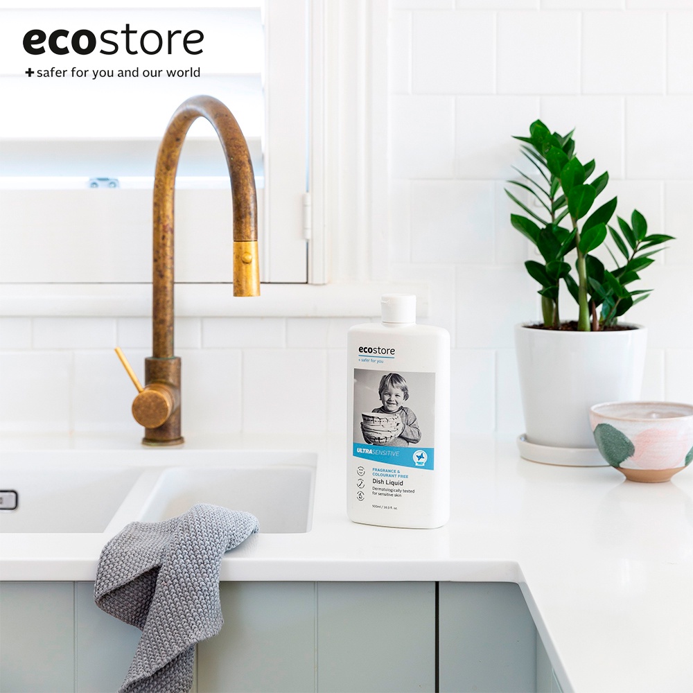 Ecostore Nước rửa chén dành cho da nhạy cảm gốc thực vật 500ml (Ultra Sensitive Dishwash Liquid)
