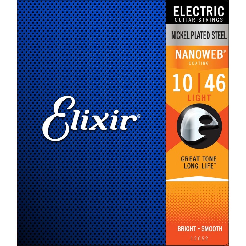 Elixir Polyweb 12000 12050 12077 Dây đàn guitar điện Phụ kiện thép mạ niken Nhạc acoustic