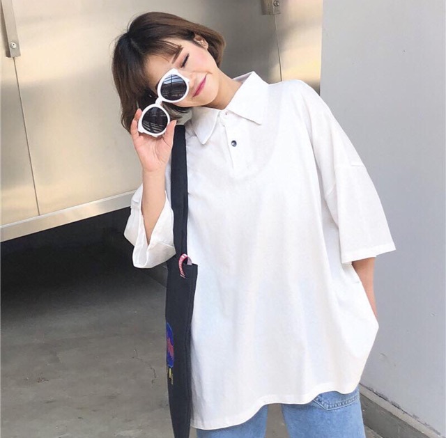 ÁO POLO UNISEX PHOM RỘNG THỜI TRANG | BigBuy360 - bigbuy360.vn