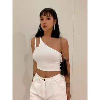 ÁO CROPTOP HAI DÂY 1 BÊN