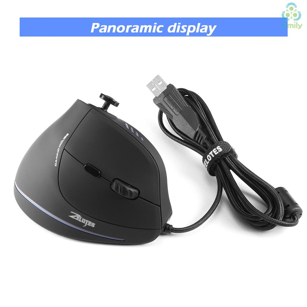 Chuột chơi game Zelotes C-18 có dây 11 nút bấm 10000DPI 128KB