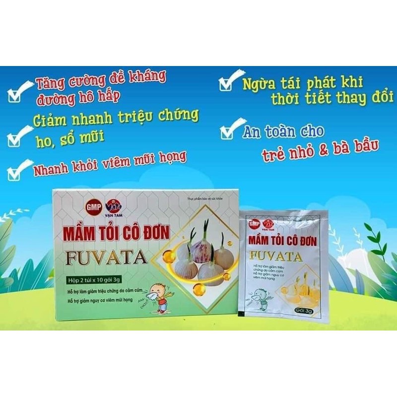 Mầm Tỏi Fuvata - Giảm Các Triệu Chứng Sổ Mũi , Ho , Cảm Cúm Cho Bé