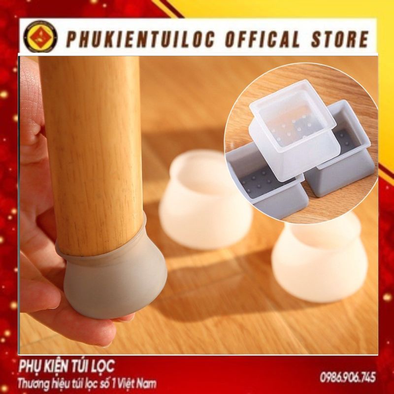 Vỏ Bọc Chân Bàn Ghế Bằng Cao Su - Silicon Dày Size lớn 3.4cm - Co Giãn Vừa Các Loại Chân- Phukientuiloc.com