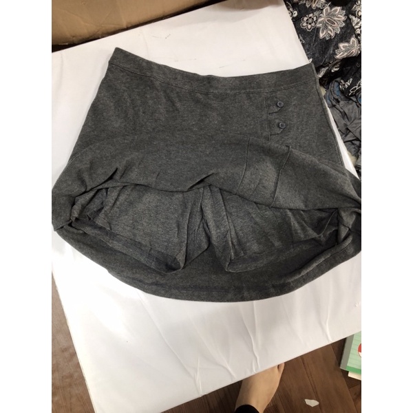 Chân váy cotton kèm chip đùi nữ, hàng dư