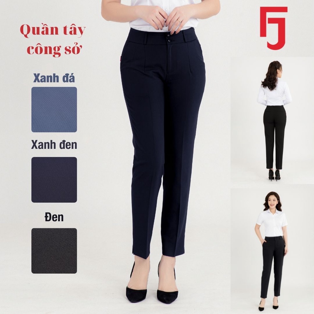 Quần tây nữ công sở Thái Hòa chất liệu vải âu phục cao cấp.