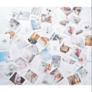 (2 mẫu) Set giấy ảnh trang trí/giấy nền dạng polaroid Daily Life
