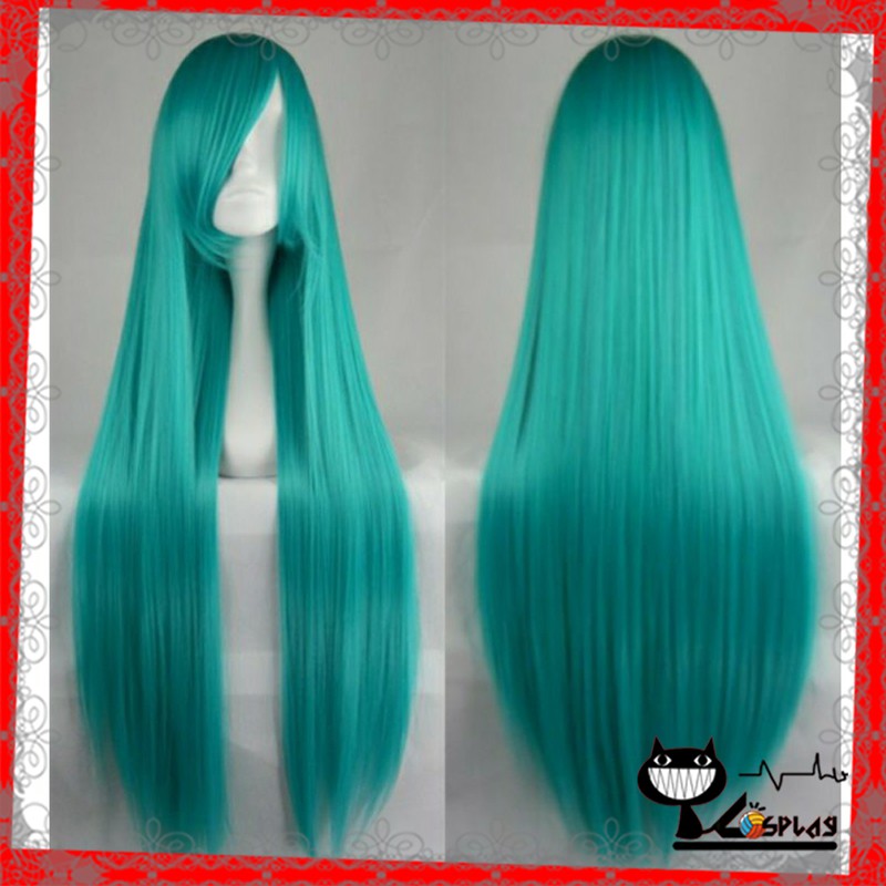 [Sẵn] Wig/tóc giả cơ bản xanh ngọc miku 1m - 100cm tại Miu Cosplay