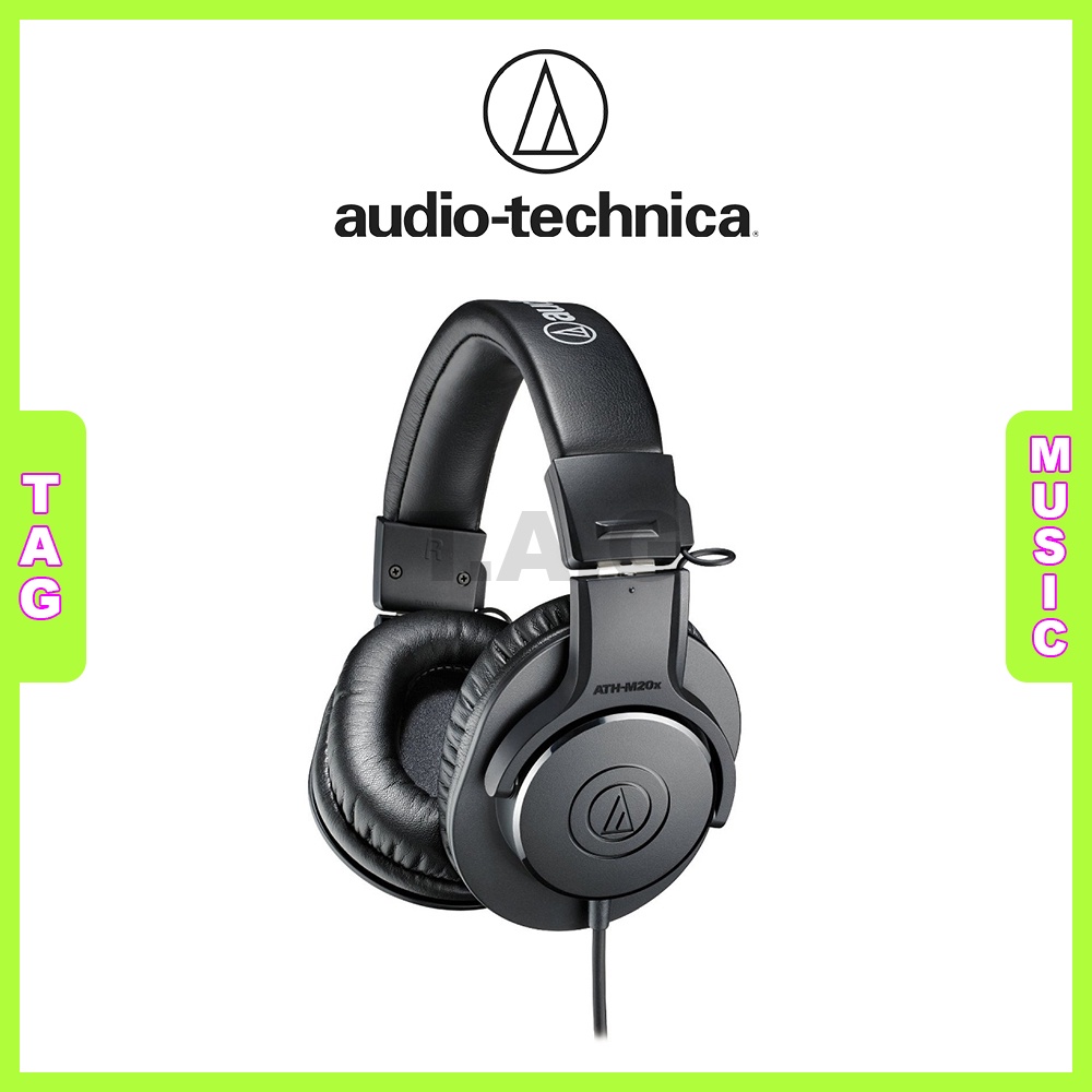Tai nghe phòng thu Audio Technica ATH M20x thiết bị kiểm âm cao cấp chính hãng Japan (Nhật Bản)