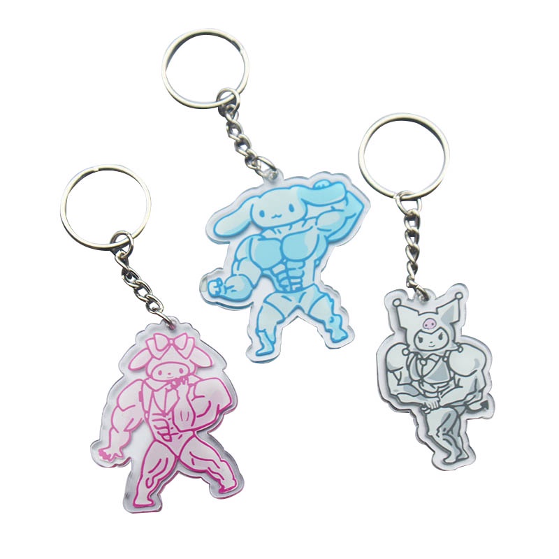 SANRIO Móc Khóa Hình Nhân Vật Hoạt Hình Kuromi Xinh Xắn