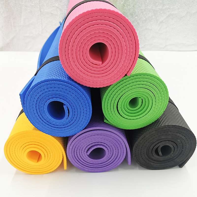 Thảm yoga tập gym đơn màu với chất liệu mới sử dụng trong phòng hoặc ngoài trời