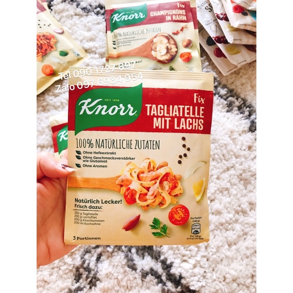 Gia Vị Sốt Mì Ý Spaghetti alla Carbonara Knorr Fix 36g (Bao bì mới)