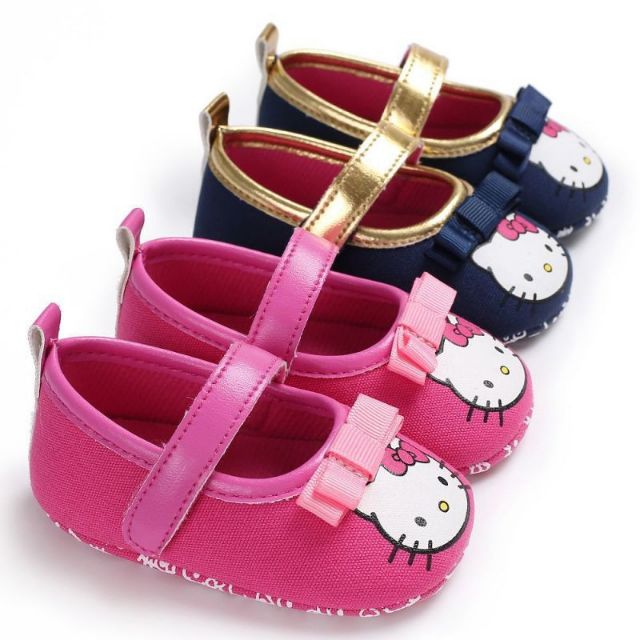Giày tập đi hello kitty cho bé gái từ 3-18 tháng