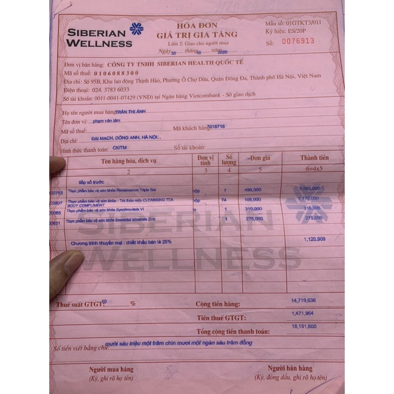 Combo 15 hộp Trà thảo mộc Cleansing T Body Compliment Siberi Nga