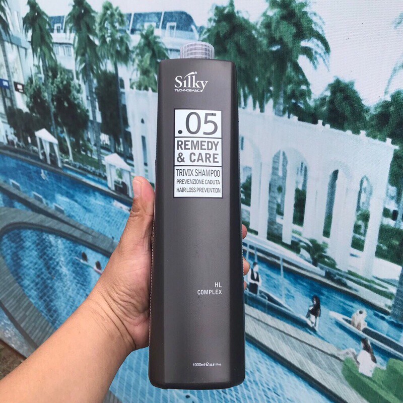 Dầu gội trị rụng và kích thích mọc tóc Silky Trivix Shampoo 1000ml "