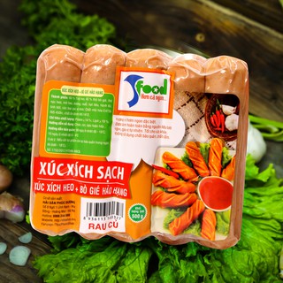 Xúc xích heo + bò gié rau củ Đà Lạt: Cam kết sạch, ngon, không chất bảo quản