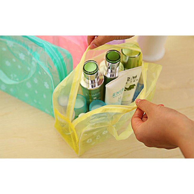 Combo 2 túi nhựa trong suốt có quai tiện dụng - BX0972