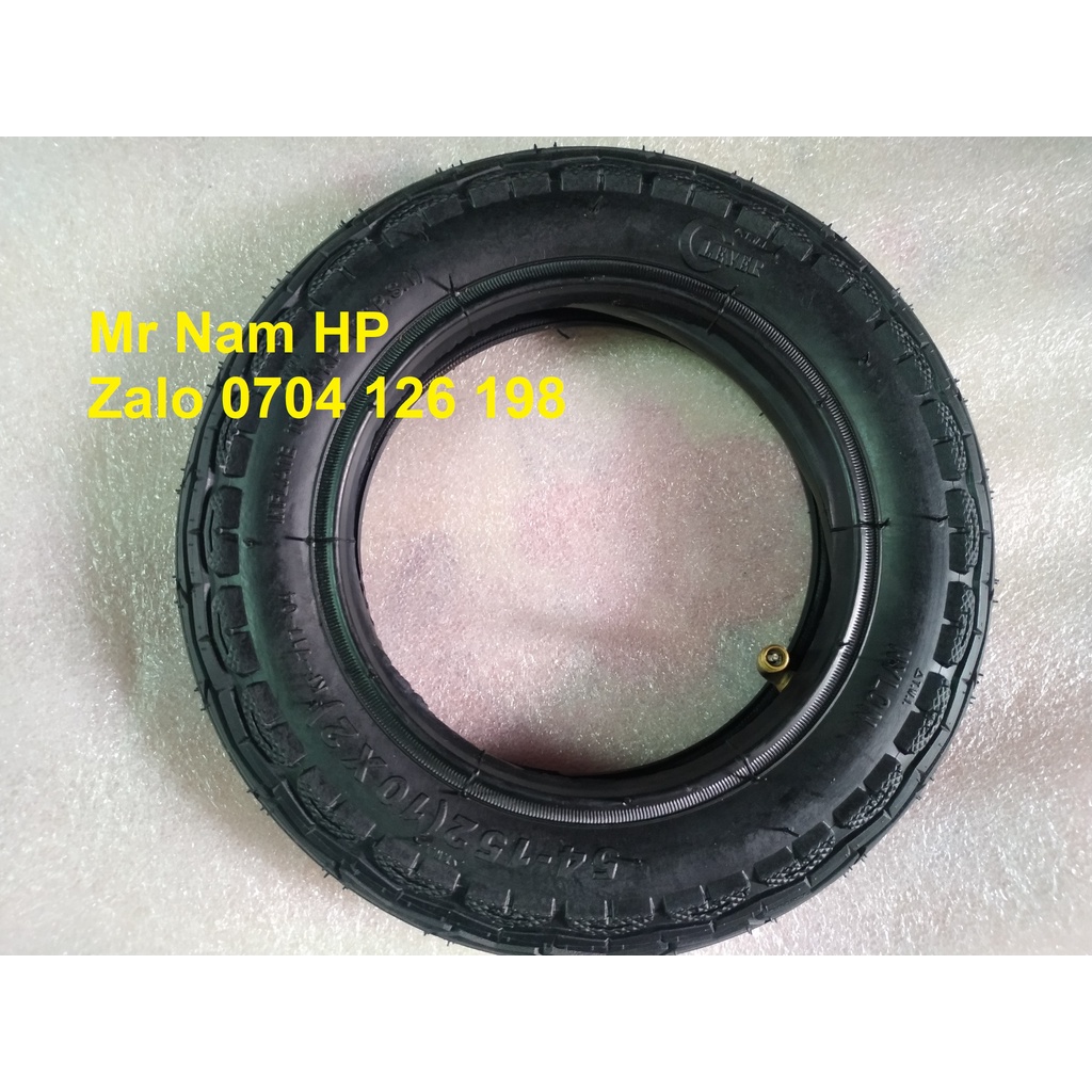 Săm và lốp, vỏ và ruột bánh xe scooter, đầu kéo xe 3 bánh, xe lăn cỡ 10 inch , 10x2.0 , đường kính vỏ lốp 25cm NAMHP