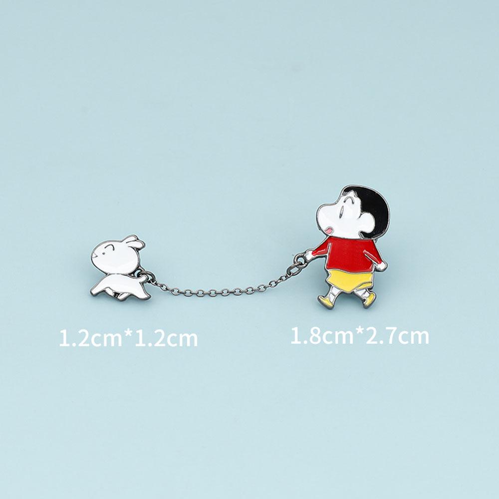 LILYES Ghim Cài Áo Hình Cậu Bé Bút Chì Shin-Chan Dễ Thương Thời Trang