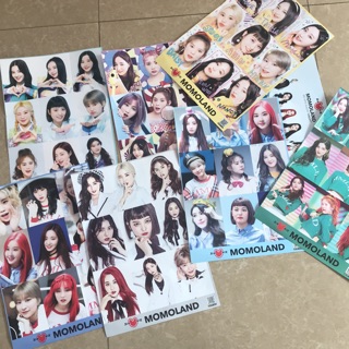 Bộ poster ảnh Momoland, twice, exo, txt, bts, blackpink (lẻ)
