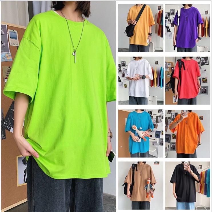 Áo Thun Nam Nữ TRƠN UNISEX form rộng tay lỡ - Kiểu áo phông nữ thun Cotton 4 chiều RÔ STORE ATT