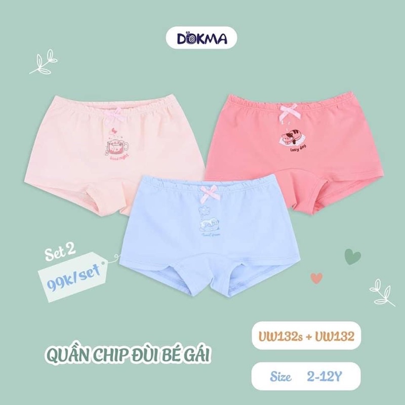 Set 3 chíp đùi dokma cho bé siêu mềm