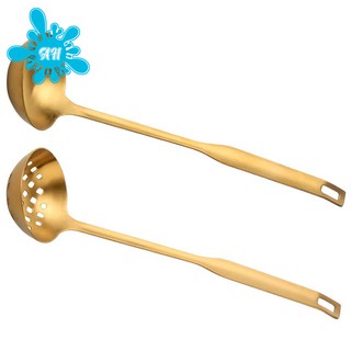 Bộ 2 muỗng múc canh cán dài bằng thép không gỉ
