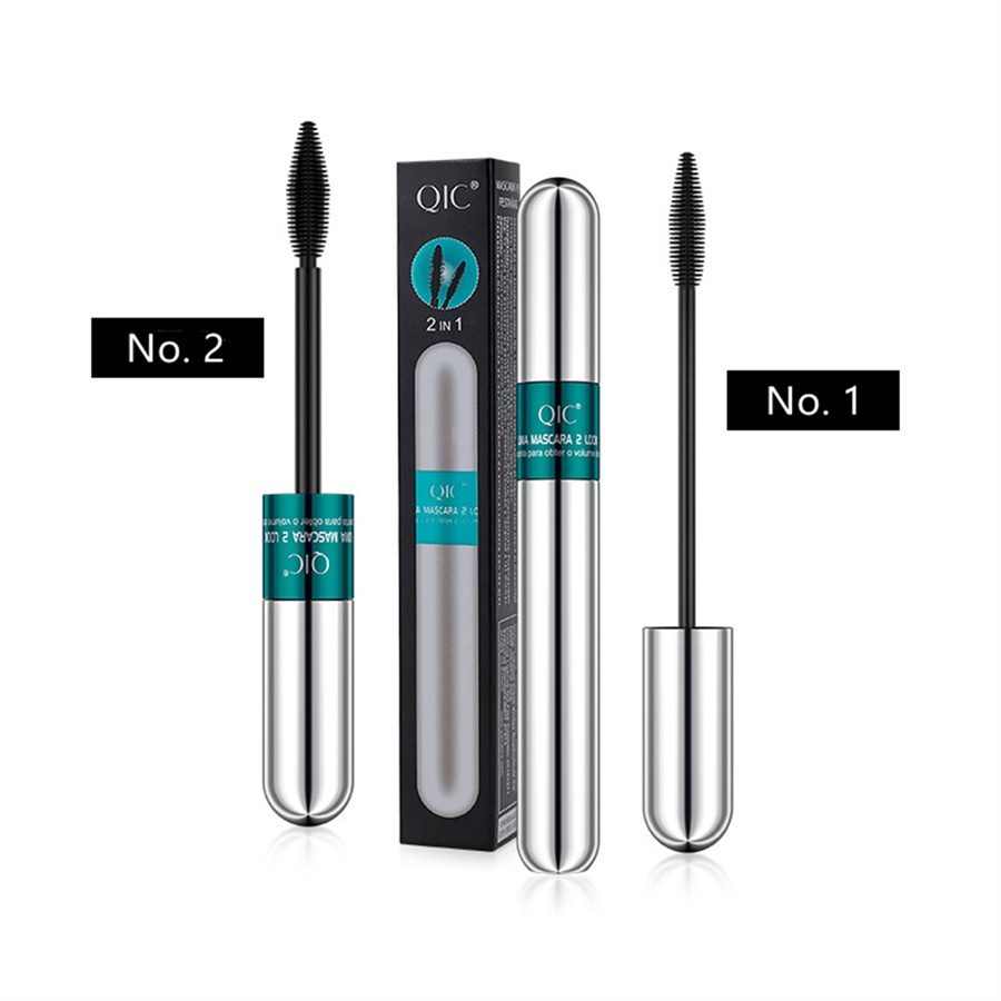 Mascara QIC 4D Tơ lụa Bạch Tuyết. Độ dài Mascara chảy chảy nước mắt Lash mắt đen kéo dài Mascara.