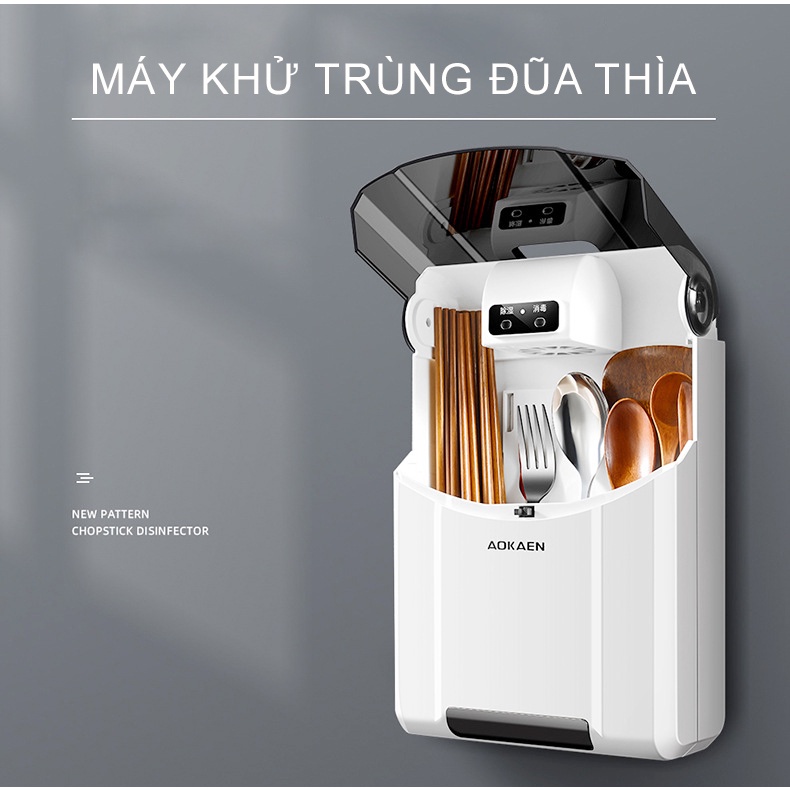 Máy Khử Trùng Đũa Thìa Có Tia UV Diệt Khuẩn, Máy Sấy Đũa Ngăn Nấm Mốc Bảo Vệ Sức Khỏe MKS041