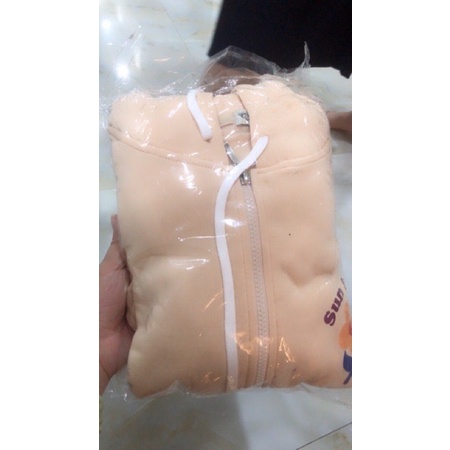 Áo khoác nỉ dây kéo unisex form rộng 70kg hàng nỉ ngoại dày dặn Sun Shine