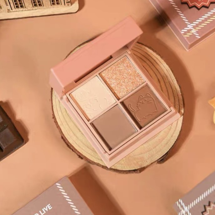 Bảng phấn mắt 4 màu HOLD LIVE Cute Planet Eyeshadow Palette xinh xắn hot trend Holdlive HLIV92 HL592 Yue Mu HL473 HLIV65
