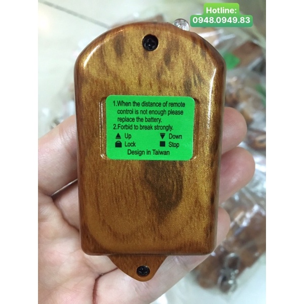 Điều khiển cửa cuốn tần số 315 mHz, mã gath 8 số