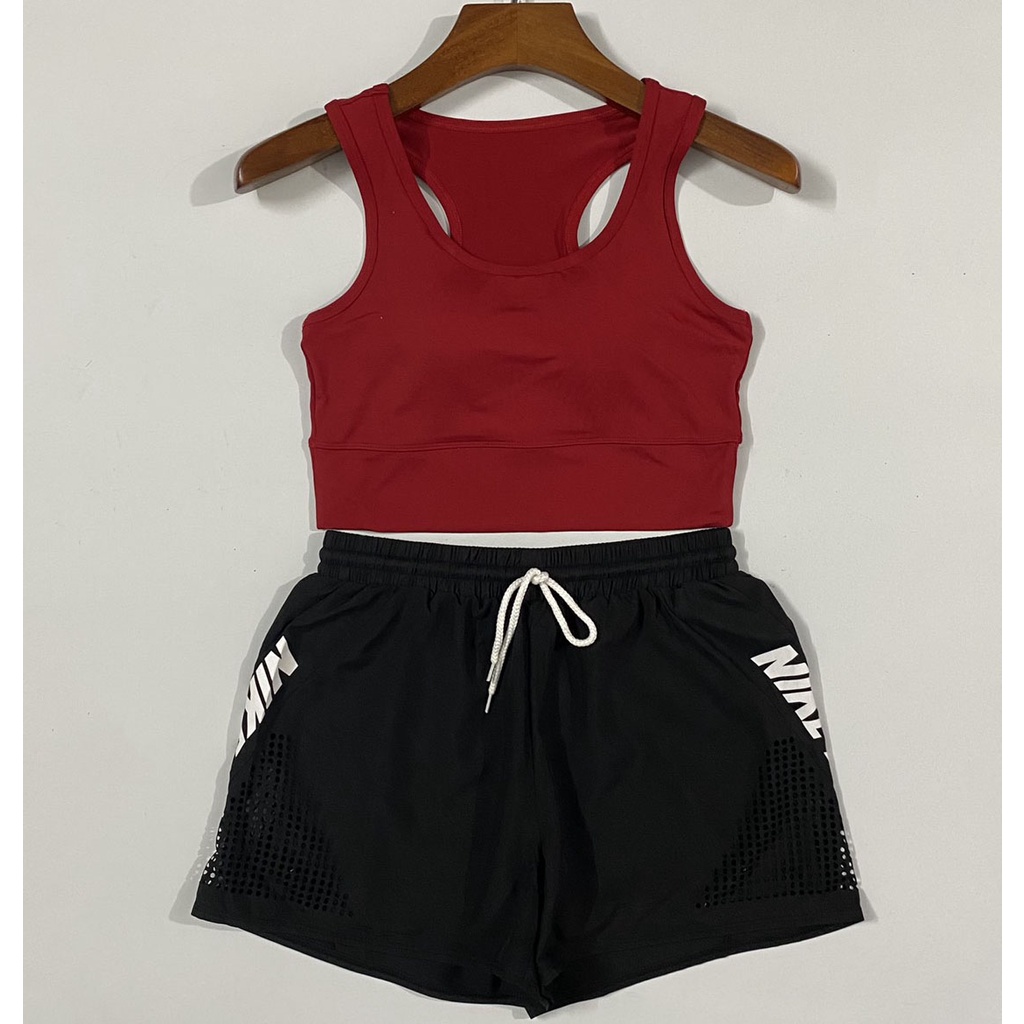 Bộ Tập Thể Thao Nữ - Áo Bra - Quần Short 2 Lớp Phù Hợp Chạy Bộ, Tennis, Cầu Lông, Gym Màu Sắc Trẻ Trung Năng Động