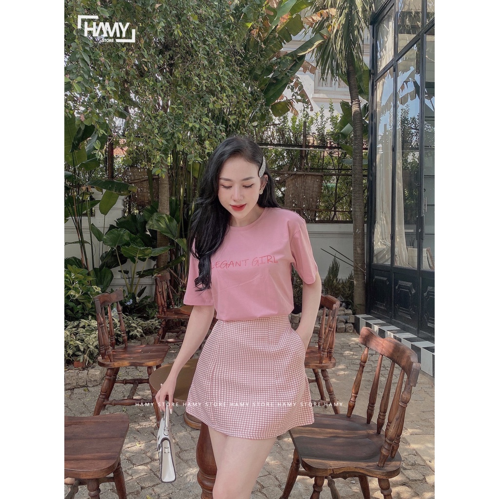 CHÂN VÁY CARO CHỮ A