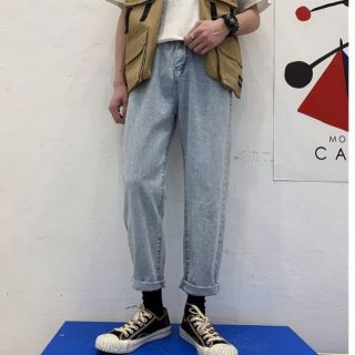 [001]_Quần Jean  Nam Baggy Ống Suông Unisex The Most 001