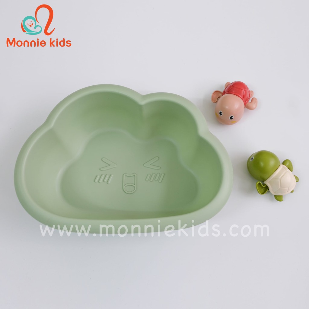 Chậu rửa mặt cho bé hình đám mây, thau nhựa rửa mặt vệ sinh cho trẻ sơ sinh - Monnie Kids