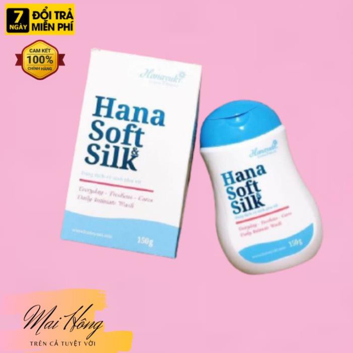 Dung dịch vệ sinh phụ nữ hana soft silk chính hãng 150ml.