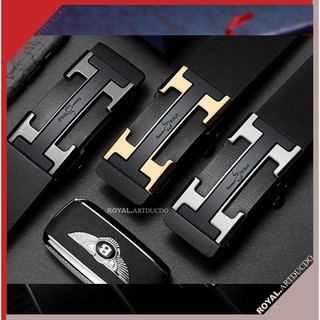 Thắt lưng da nam-dây nịt nam da bò 2 lớp FAIAOE POLO - Full hộp đựng cao cấp-khóa tự động - BH 12 tháng