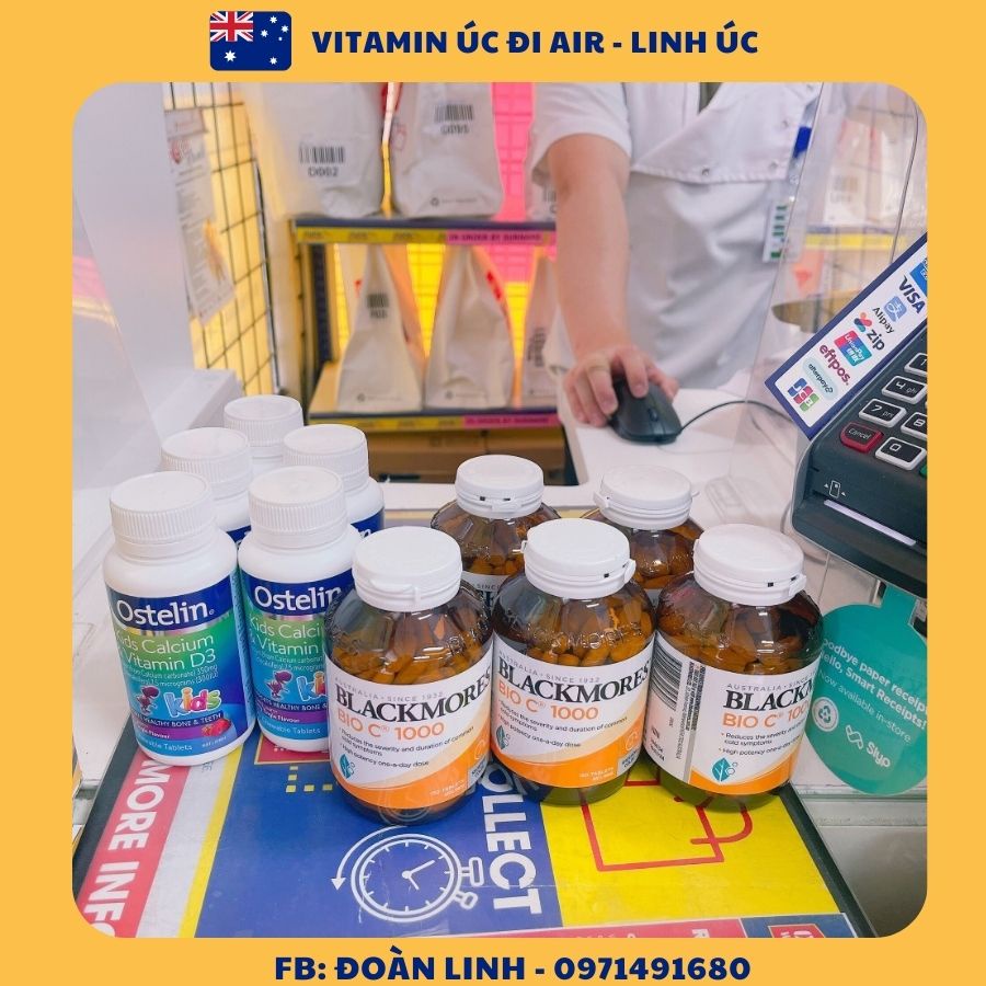 Canxi khủng long cho bé Ostelin Kids Milk Calcium & D3 , Hàng chuẩn úc, Cho Trẻ Từ 7 Tháng Tuổi