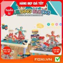 Đồ chơi bàn Lego vòng xoay khổng lồ-Trò chơi giải trí-tăng tư duy logic-montessori-học tập hiệu quả