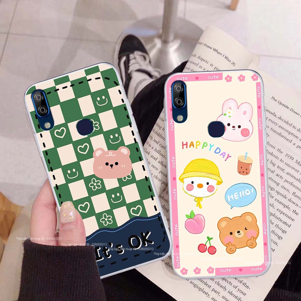 Ốp lưng Vsmart ACTIVE 1 PLUS happy day, gấu bear dễ thương - BỀN - ĐẸP -BAO GIÁ TOÀN THỊ TRƯỜNG