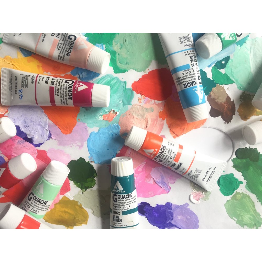 Holbein Acrylic Gouache tuýp lẻ 20ml (Bảng màu 2)