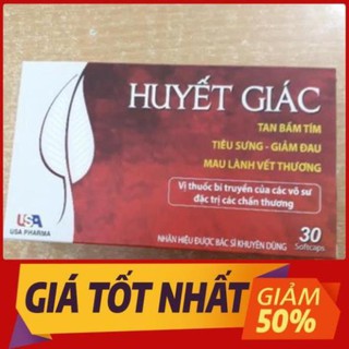 [Viên uống] Huyết Giác Tan bầm tím, Tiêu sưng, Giảm đau, Mau lành vết thương