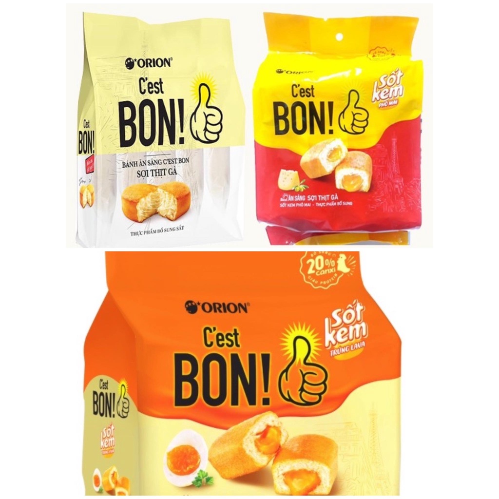 Bánh Ăn Sáng C’est Bon Sợi Thịt Gà Túi 5c x 17g