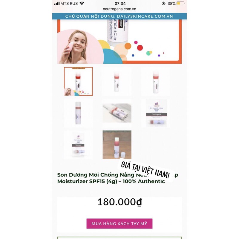 Set kem dưỡng da tay mềm mịn, giảm khô ráp và son dưỡng chống nắng Neutrogena | BigBuy360 - bigbuy360.vn