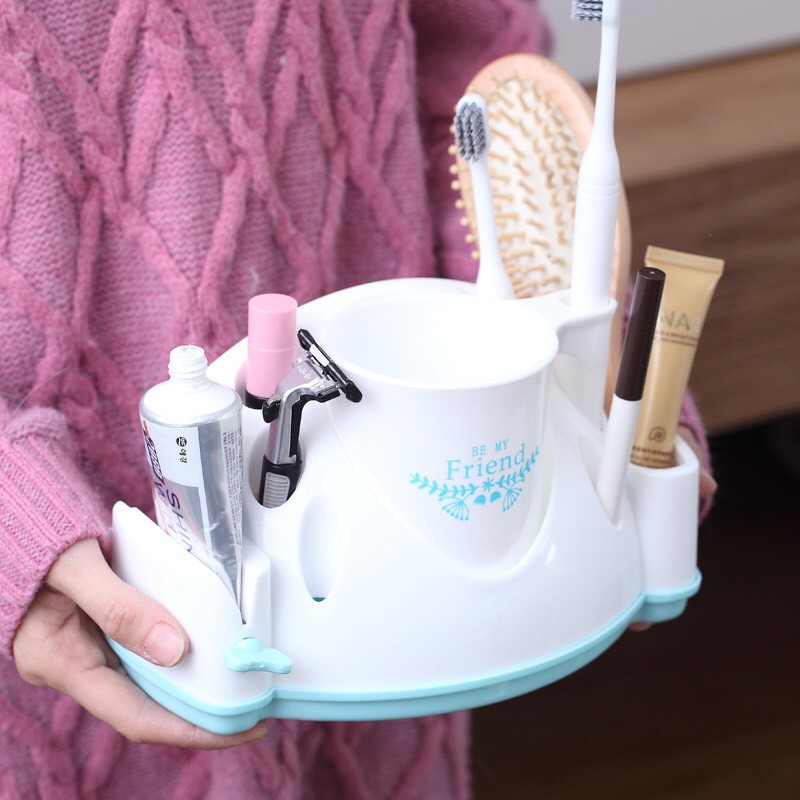 Đế Cắm Bàn Chải Tự Nặn Kem ĐR Kèm Ca Tiện Dụng  ❖ĐẾ CÀNG CUA❖
