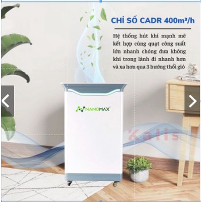 Máy Lọc Không Khí NANOMAX A-01,Bộ Lọc HEPA 4 Lớp Lọc Bụi Mịn